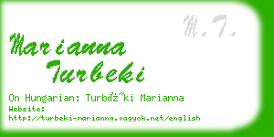 marianna turbeki business card